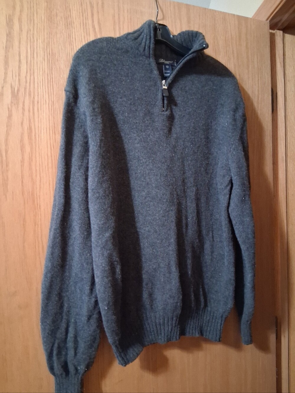 Blumarine Uomo men's sweater, 100% Wool, Size: XL, Made in Italy, Charcoal